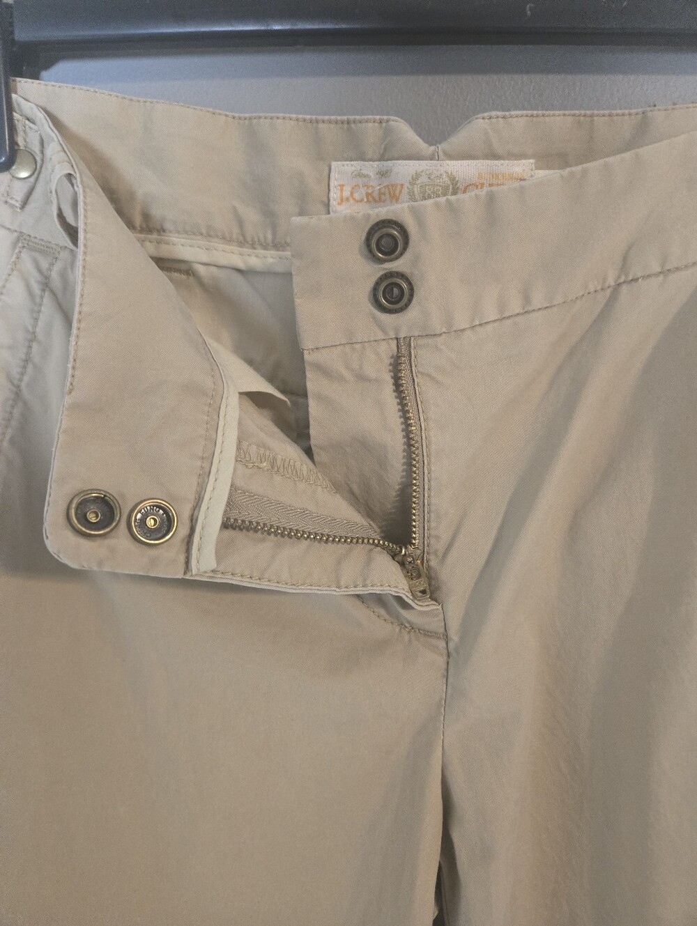J.Crew Womens Khaki Tan City Fit Stretch Chino Pants Size 4 Business Casual Work - Picture 7 of 9